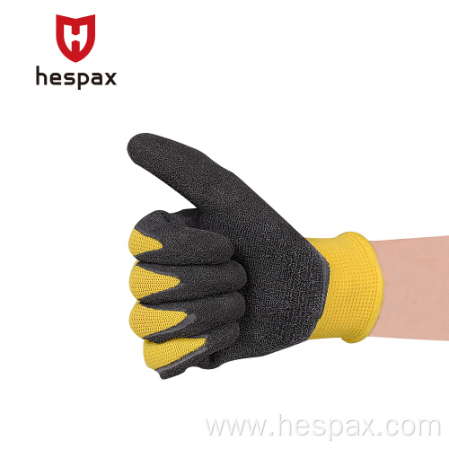 Hespax Children Latex Dipping Protective Hand Gloves Kids